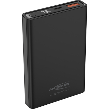 ANSMANN Mobiler Zusatzakku PB222PD, 10.000 mAh, schwarz