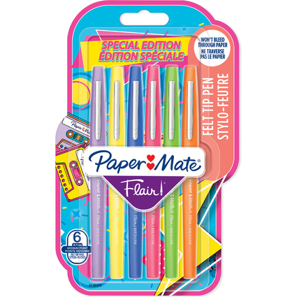 Paper:Mate Faserschreiber Flair RETRO, 6er Etui