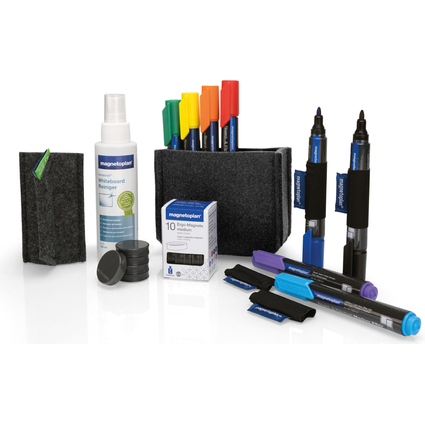 magnetoplan Whiteboard Essentials Kit, grau