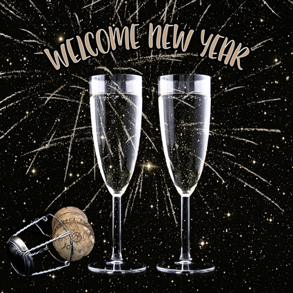 PAPSTAR Silvester-Motivservietten "Welcome New Year"