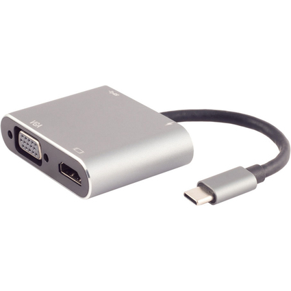 shiverpeaks BASIC-S USB-Dockingstation 4in1, USB-C Stecker