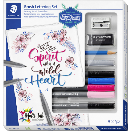 STAEDTLER Schreibset Brush Lettering Set, 9-teilig