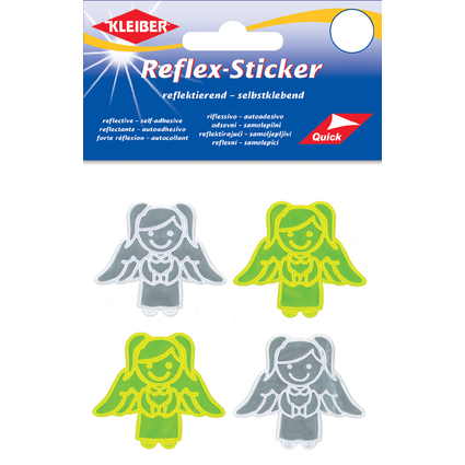 KLEIBER Reflex-Sticker "Engel", silber/gelb