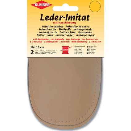 KLEIBER Leder-Imitat mit Kaschierung, 100 x 150 mm, beige