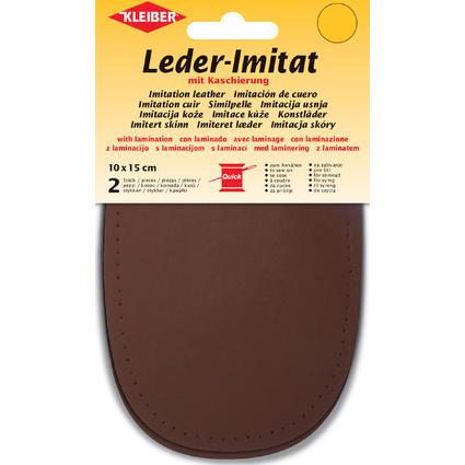 KLEIBER Leder-Imitat mit Kaschierung, 100 x 150 mm, braun