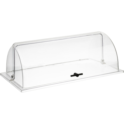 APS Rolltop-Haube GN 1/1, rechteckig, transparent