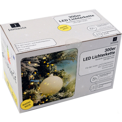 Jamasia LED-Lichterkette, grn, 300 Lichter, IP 44