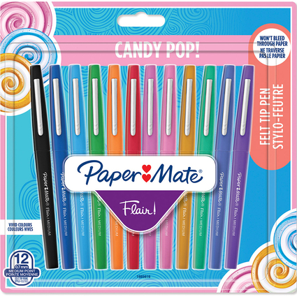 Paper:Mate Faserschreiber Flair "Candy Pop", 12er Etui