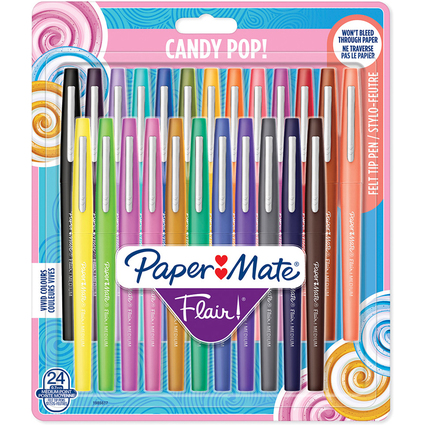 Paper:Mate Faserschreiber Flair "Candy Pop", 24er Etui