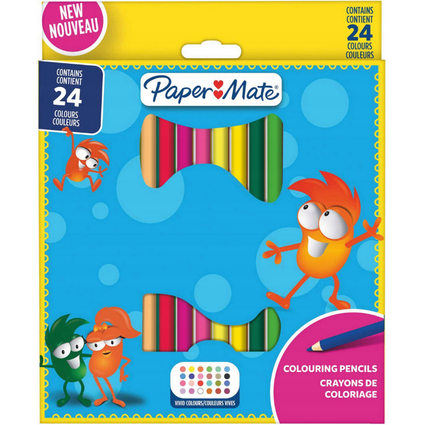 Paper:Mate Buntstifte Kids Colouring, 24er Blister