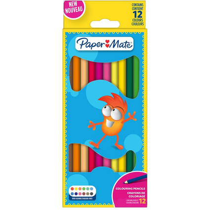 Paper:Mate Buntstifte Kids Colouring, 12er Blister