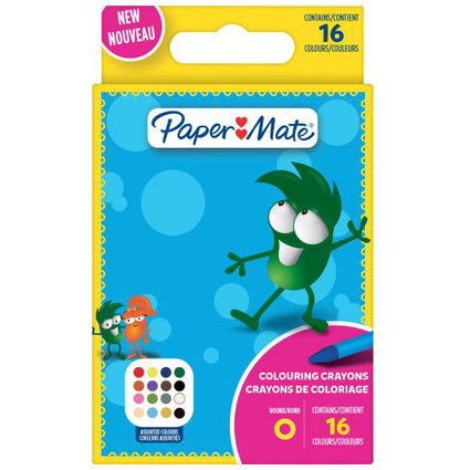 Paper:Mate Wachsmalstifte Kids Colouring, 16er Blister