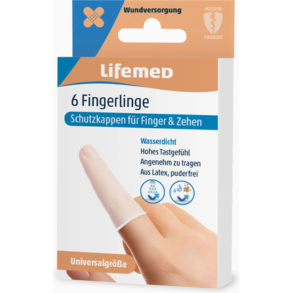 Lifemed Fingerlinge, Universalgre, transparent