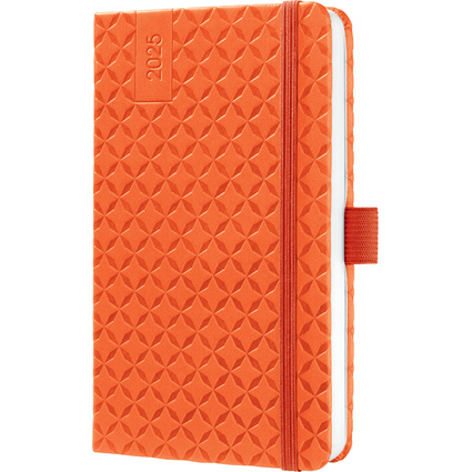 sigel Taschenkalender Jolie Flair 2025, Kunstleder, orange