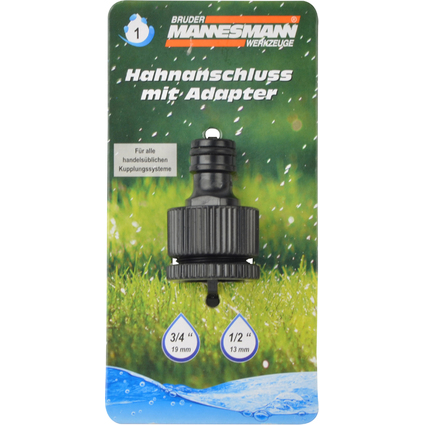 BRDER MANNESMANN Hahnstck, 3/4" Innengewinde, schwarz