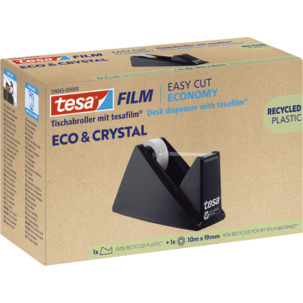 tesa Tischabroller Easy Cut Economy, bestckt, schwarz