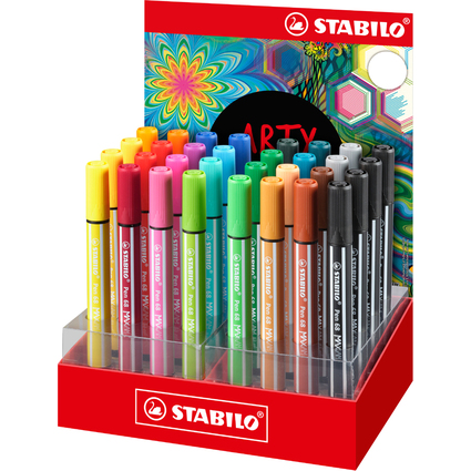 STABILO Fasermaler Pen 68 MAX, 32er Tischdisplay ARTY