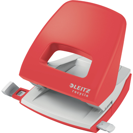 LEITZ Locher NeXXt Recycle, Stanzleistung: 30 Blatt, rot