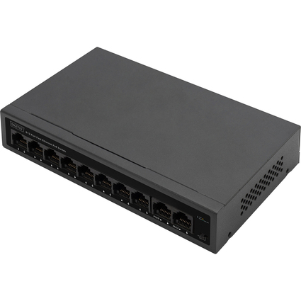 DIGITUS FE PoE Switch, 8+2 Port, 10/100 Mbps