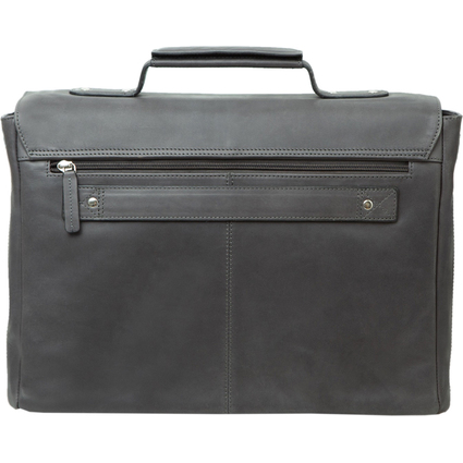 PRIDE&SOUL Notebook-Tasche PERCENT, Leder, grau