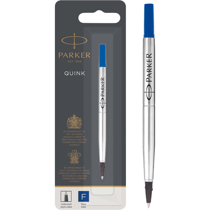 PARKER Rollerballmine QUINK, 0,5 mm, blau, im Blister