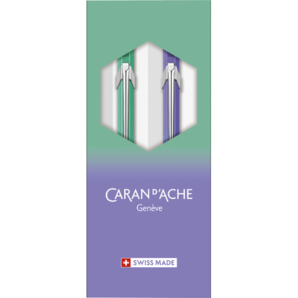 CARAN D'ACHE Schreibgerte-Set BOREALIS, grn / violett