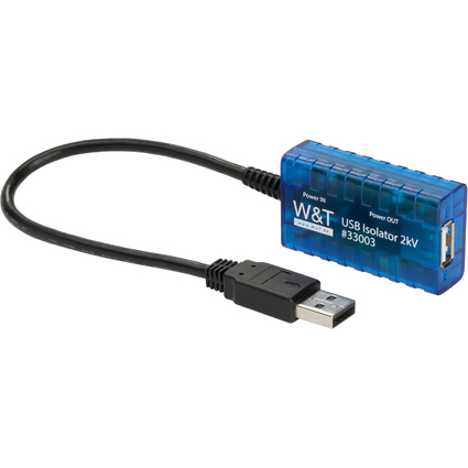 W&T USB-Isolator 2kV Hi-Speed, blau