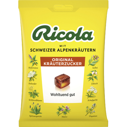 Ricola Hustenbonbon ORIGINAL KRUTERZUCKER, 75 g Packung