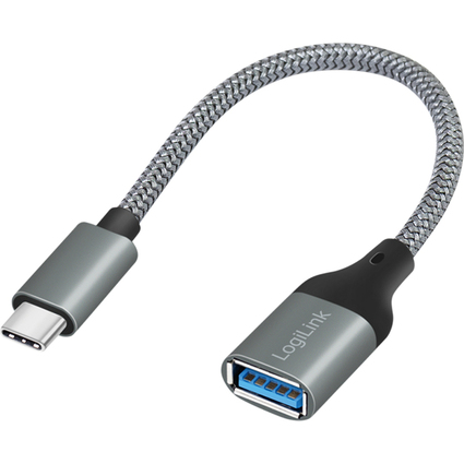 LogiLink USB 3.2 Adapterkabel, USB-C Stecker-USB-A Kupplung