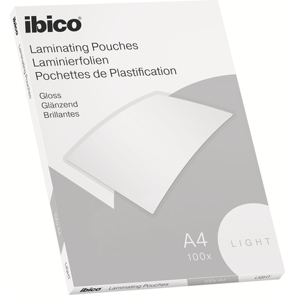 ibico Basics Laminierfolientasche, DIN A4, glnzend, 150 mic