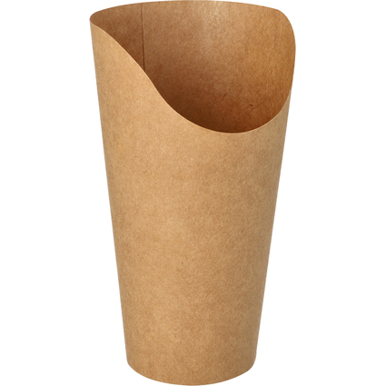 PAPSTAR Wrap-Cup, rund, 590 ml, braun