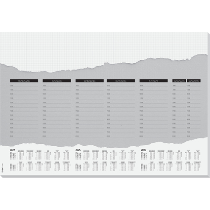 sigel Papier-Schreibunterlage "Weekly Planner", 595 x 410 mm