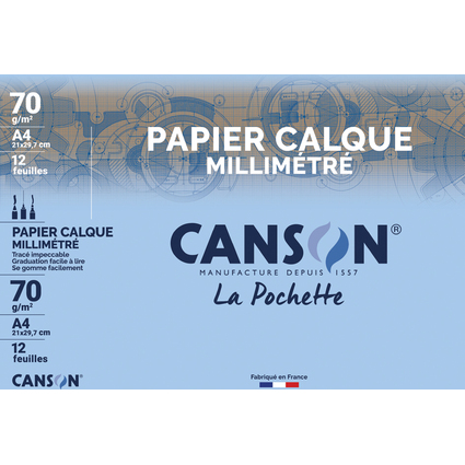 CANSON Millimeter-Transparentpapier, DIN A4, 70 g/qm