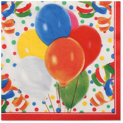 PAPSTAR Motiv-Servietten "Lucky Balloons", 330 x 330 mm