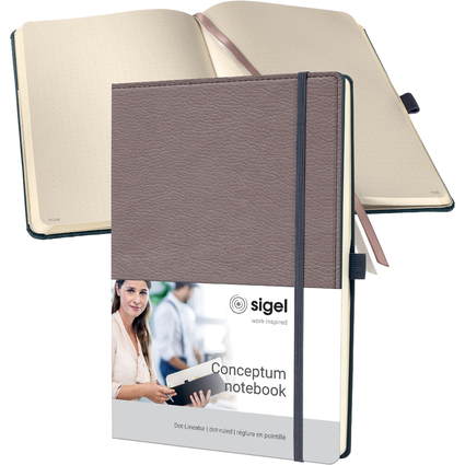 sigel Notizbuch Conceptum Design Casual, DIN A4, taupe