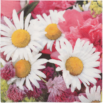 PAPSTAR Motiv-Servietten "Marguerite", 330 x 330 mm