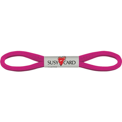 SUSY CARD Geschenkband "Easy", 6 mm x 3 m, fuchsia