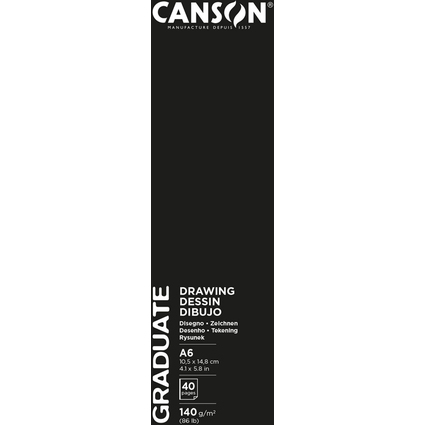 CANSON Skizzenbuch GRADUATE DRAWING, 105 x 148 mm