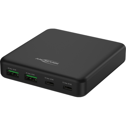 ANSMANN USB-Ladegert Desktop Charger DC465PD, schwarz