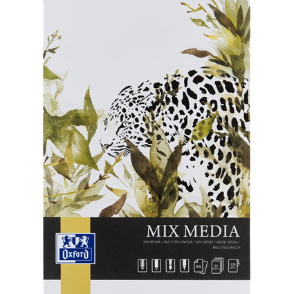 Oxford Art Mixed Media Block "Mix Media", DIN A4, 225 g/qm