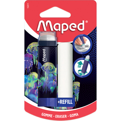 Maped Radierer DEEPSEA PARADISE + Ersatzradierer, Blister