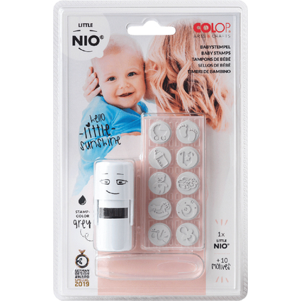 COLOP Motivstempel-Set "LITTLE NIO" Baby, wei