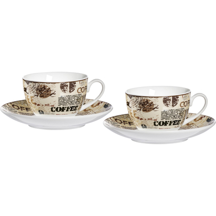 Ritzenhoff & Breker Cappuccino-Set CREMA, 4-teilig