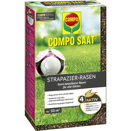 COMPO SAAT Strapazier-Rasen, 1 kg fr 50 qm