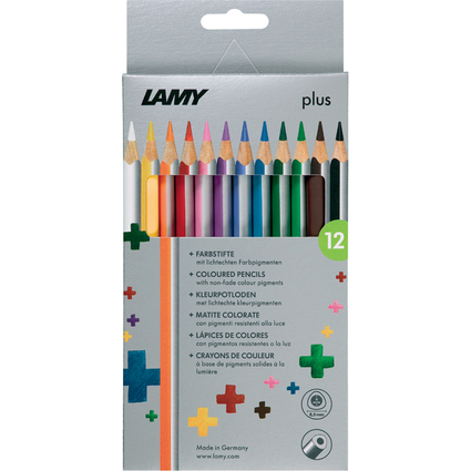 LAMY Dreikant-Buntstifte plus, 12er Kartonetui