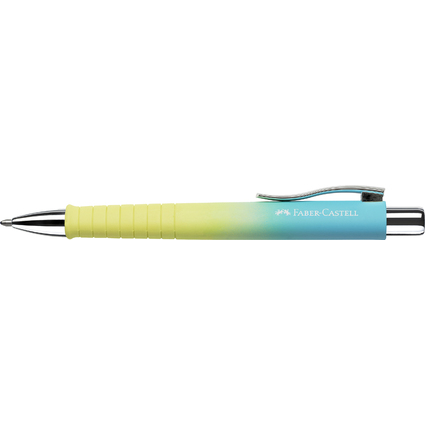 FABER-CASTELL Druckkugelschreiber POLY BALL, gelb / blau