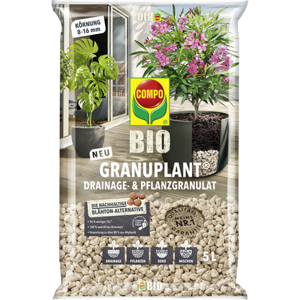 COMPO BIO GRANUPLANT Drainage- & Pflanzgranulat, 5 Liter