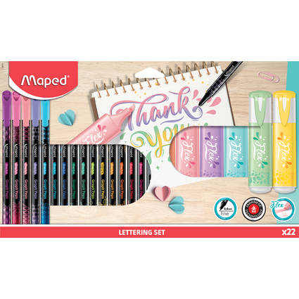 Maped Handlettering-Set, 22er Set