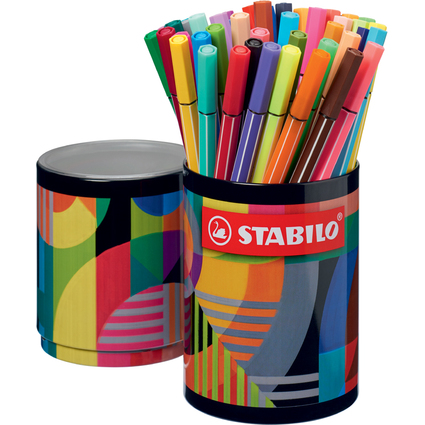 STABILO Fasermaler Pen 68, 45er Metalldose ARTY