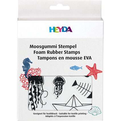 HEYDA Moosgummi Stempel-Set "Maritim"